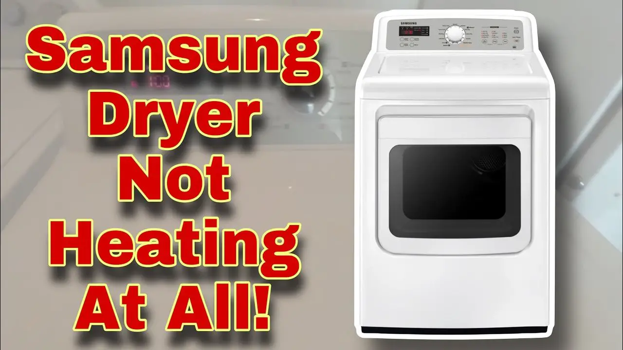 Why the new Samsung dryer is not heating?